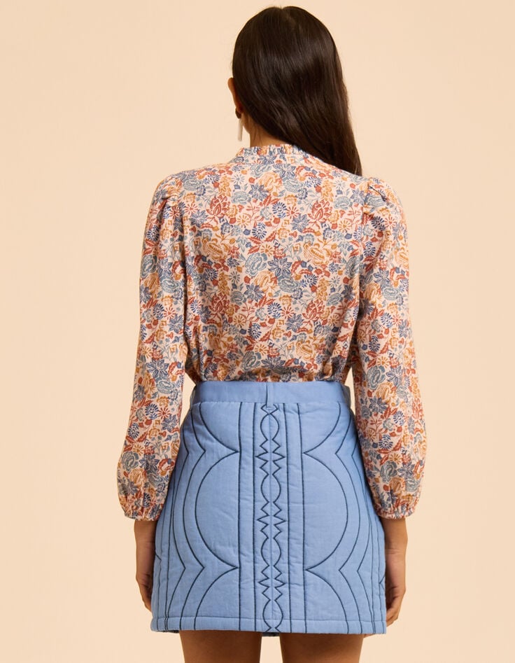 I.Code blue quilted short skirt-4 I.Code blue quilted short skirt-4