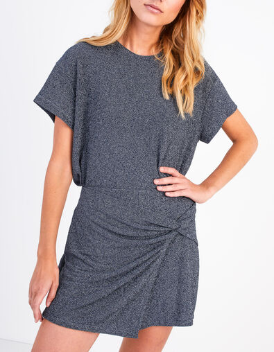 Jupe-short night blue pailleté I.Code