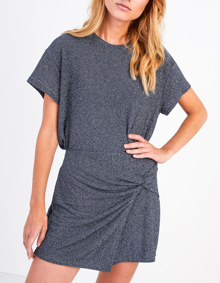 Jupe-short night blue pailleté I.Code-1