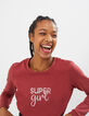 Sweat pivoine Super Girl I.Code-1