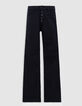 Schwarze Schlagjeans hoher Taille von Waterless f&uuml;r Damen-5