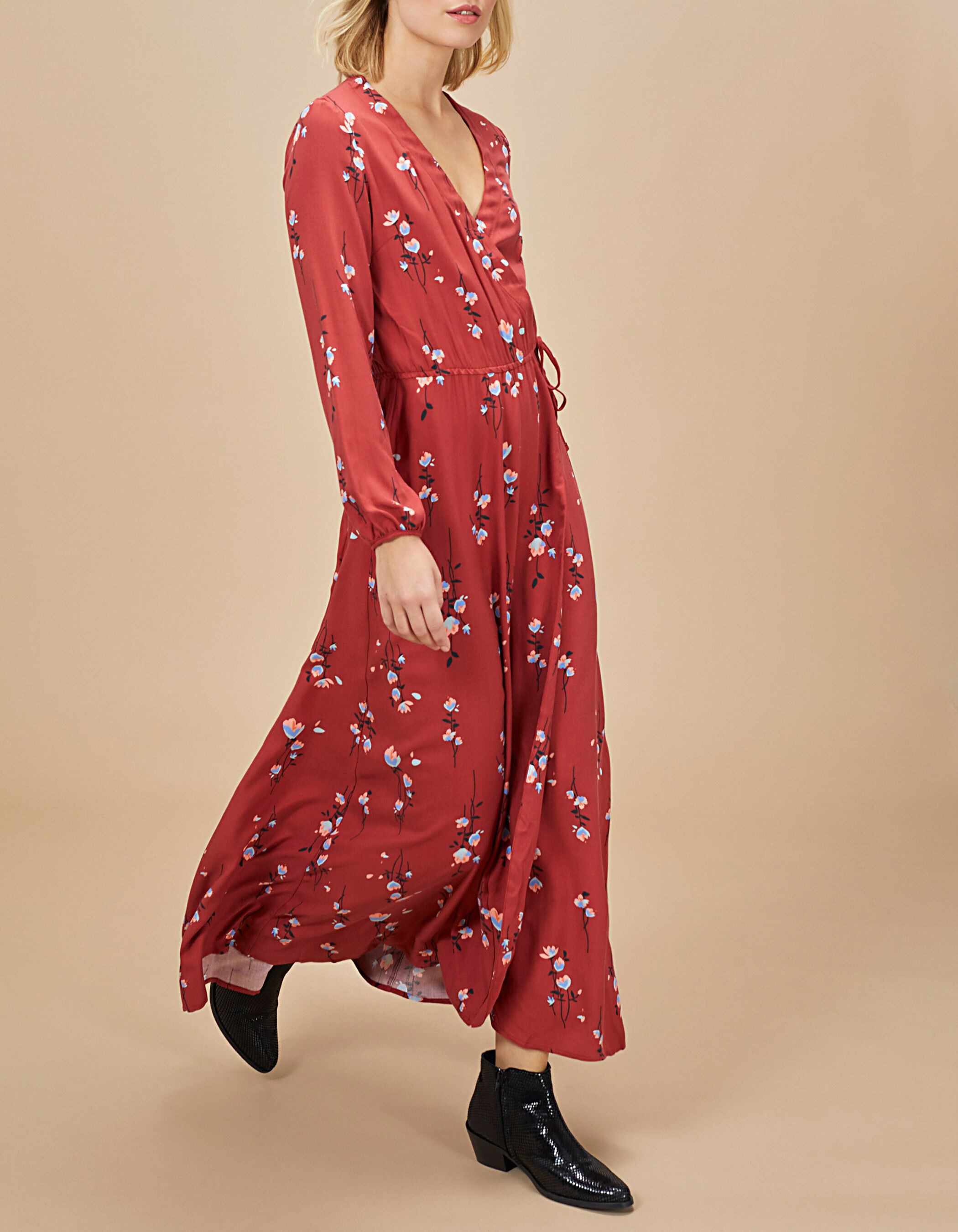Robe on sale grenat longue