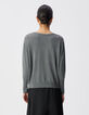C&aacute;rdigan gris punto reversible mujer-3
