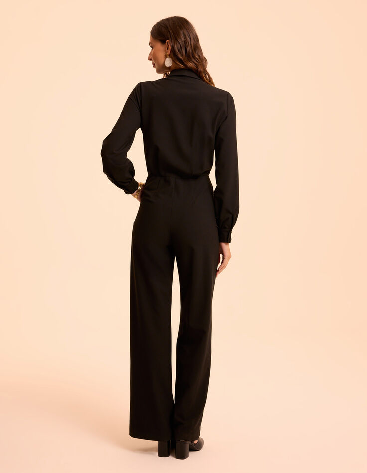 Schwarzer weiter Hosenoverall Wickellook I.Code-3