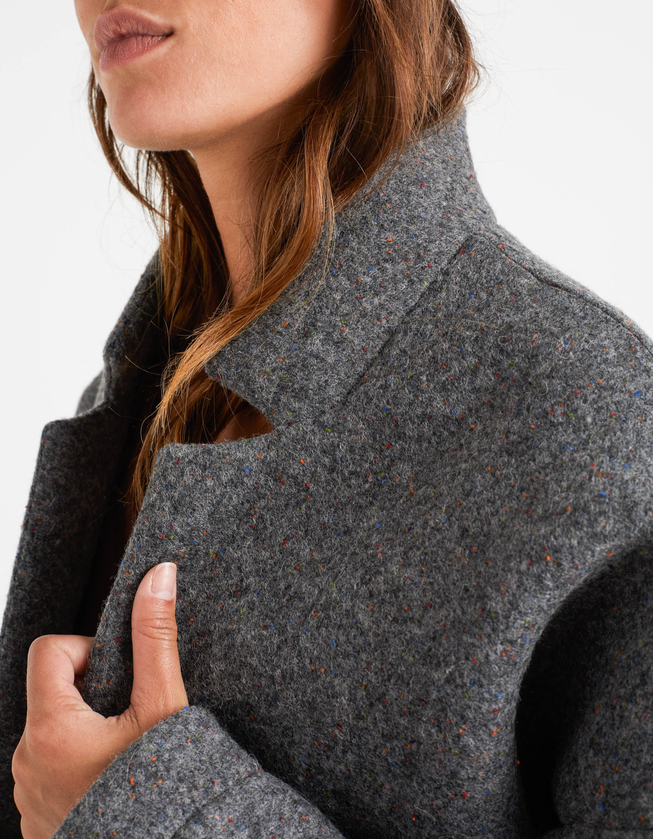 Manteau gris online chiné