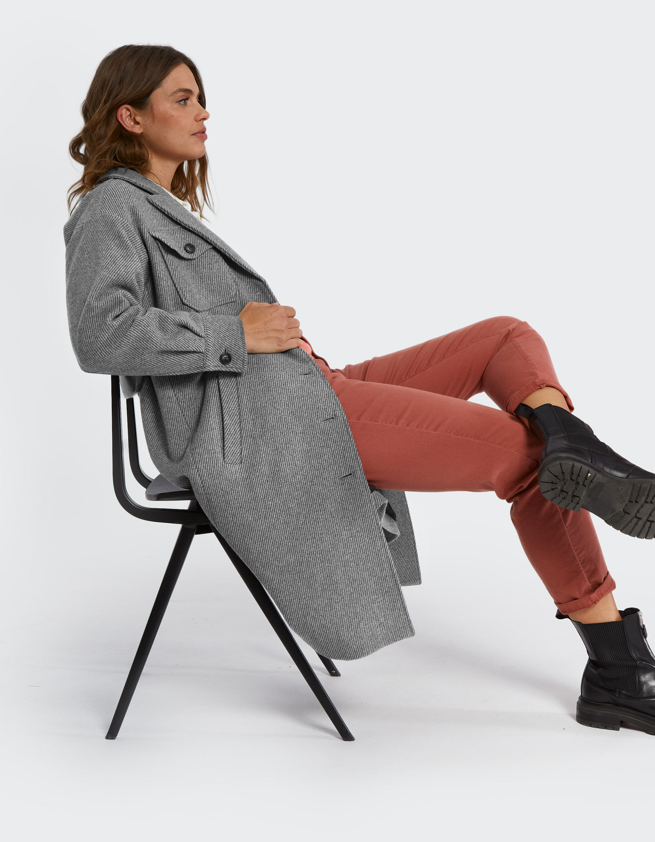 Manteau gris esprit cheap