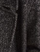 Manteau long noir lainage chiné I.Code-7