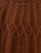 I.Code camel cable knit sweater-9