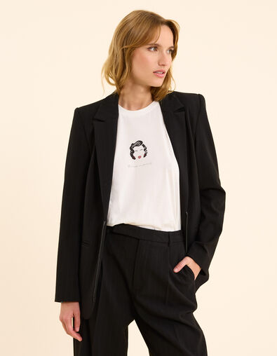 Weißes visuelles T-shirt Marilyn I.Code