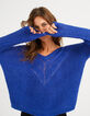 Jersey azul eléctrico punto mohair mezclado I.Code-1