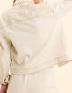 Veste en jean écru surpiqûres ocre I.Code-1
