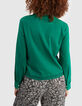 Chemise vert prairie jacquard et broderie I.Code -2