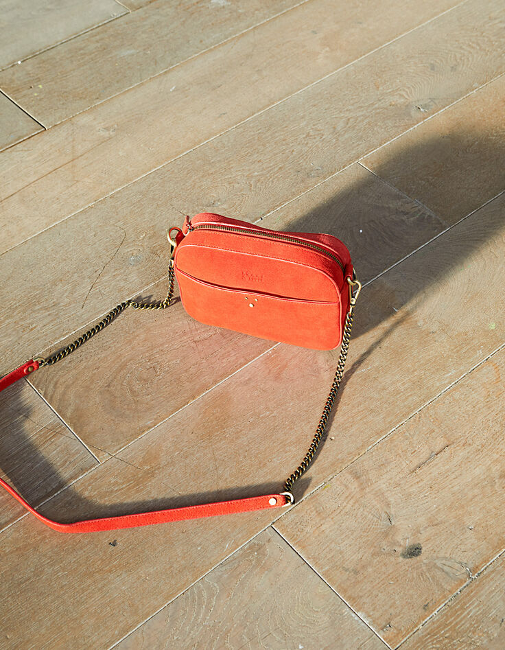 Sac cuir rouge I.Code-1