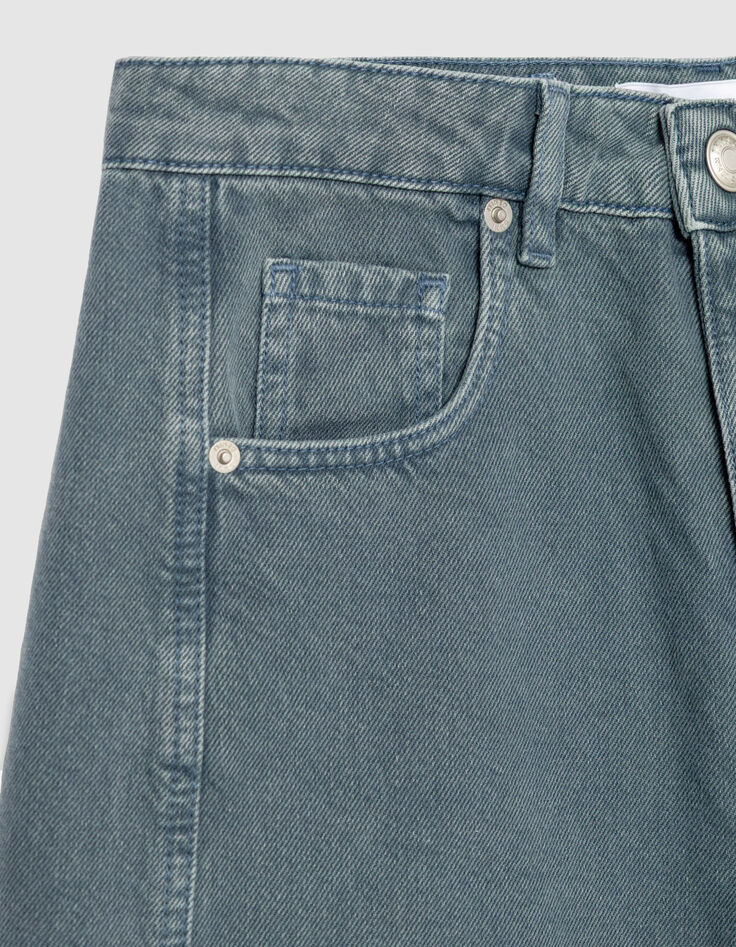 Damen 7/8 Gabrielle blau Barrel Jeans-9