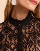 Blusa manga larga negra encaje I.Code-4