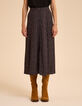 Falda midi negra flores de invierno Margaux I.Code-3