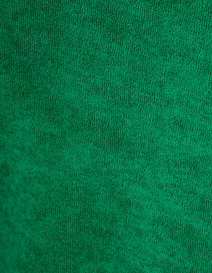 I.Code meadow green terry zipped cardigan - I.CODE