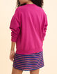 Sweat rose coucher de soleil velours floqué I.Code-3
