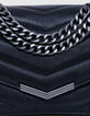 THE 1. Tasche schwarz gestepptes Leder Gr&ouml;&szlig;e M Damen-4
