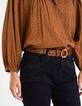 Ceinture fauve en cuir effet léopard I.Code-5