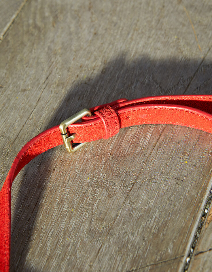 Sac cuir rouge I.Code-4