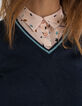 Pull marine tricot fin pailleté doré I.Code-2