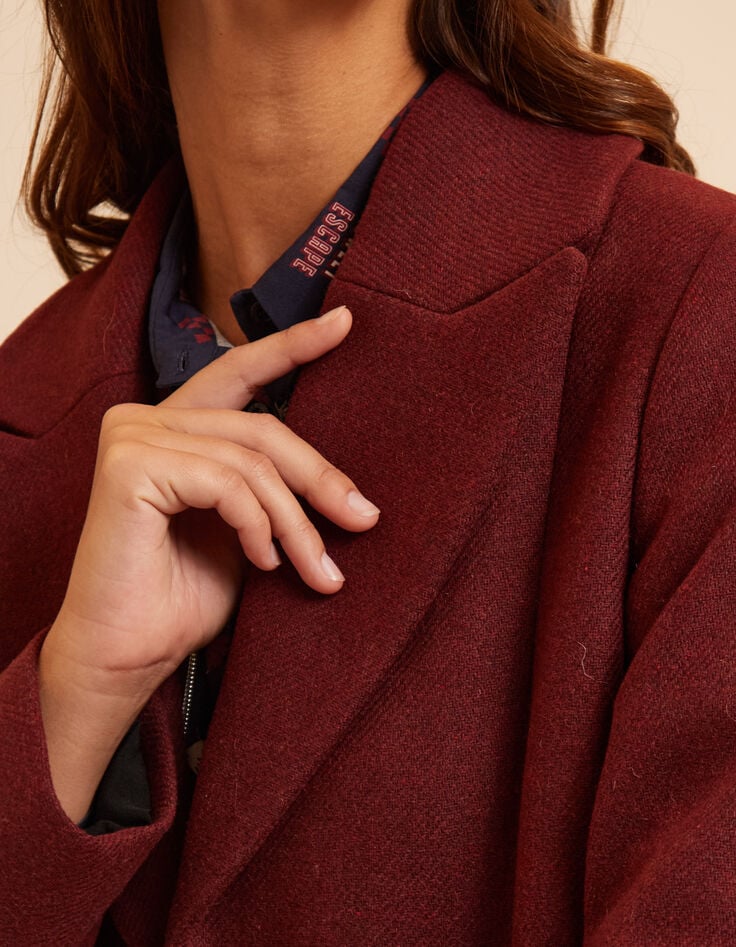I.Code burgundy long coat-3 I.Code burgundy long coat-3