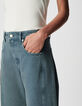 Damen 7/8 Gabrielle blau Barrel Jeans-6