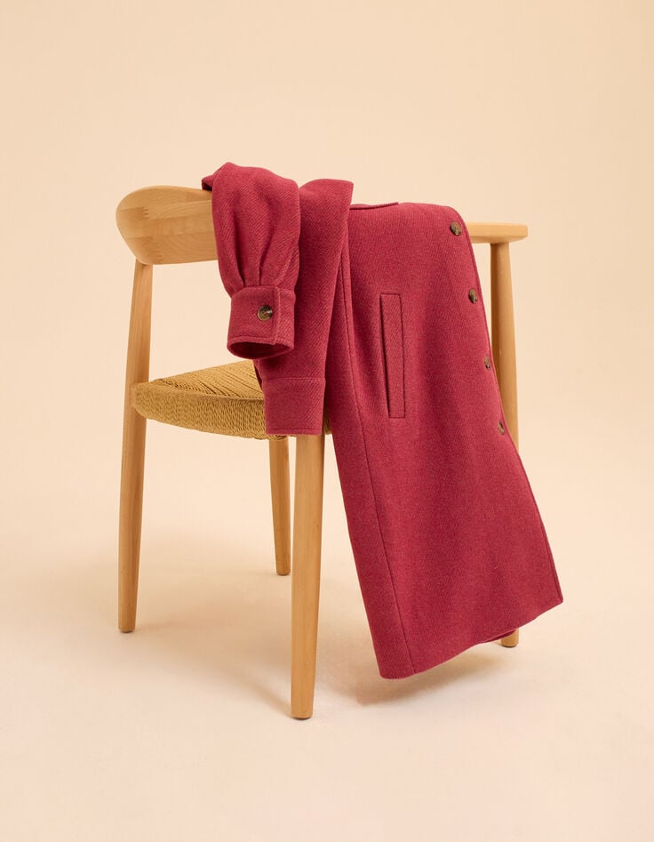 I.Code pink striped long coat-8 I.Code pink striped long coat-8