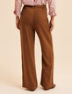 Camel wideleg broek elastische taille I.Code-4