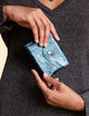 Groen geïriseerd leren mini clutch tasje I.Code-1