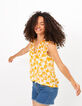 Top jaune à imprimé maxi fleurs I.Code-5