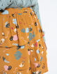 I.Code larch fun print ruffled skirt-3