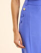 Violette Anzughose geknöpfte Taschen I.Code-5