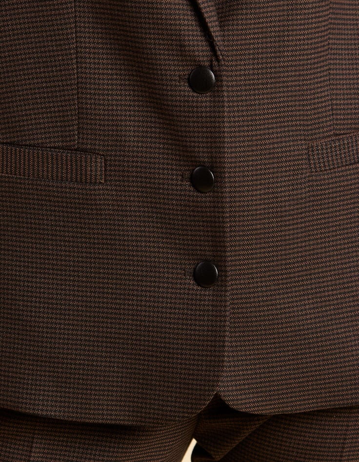 Camel blazer pied-de-puce-motief I.Code-4 Camel blazer pied-de-puce-motief I.Code-4