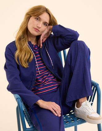Chaqueta jogging nido de abeja índigo I.Code