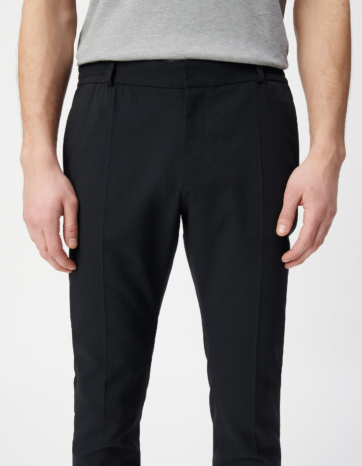 Herren slim navy elastischer Bund Jogpants-4