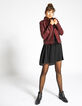 Veste en cuir rouge I.Code-5