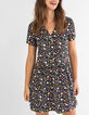 Robe noire imprimé léopard floral couleur I.Code-1