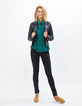 Chemise émeraude à pois pailletés dorés I.Code-5