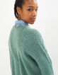 Cardigan amande en tricot ajouré I.Code-5
