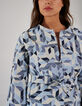 Chaqueta cobalto jacquard gráfico I.Code-3