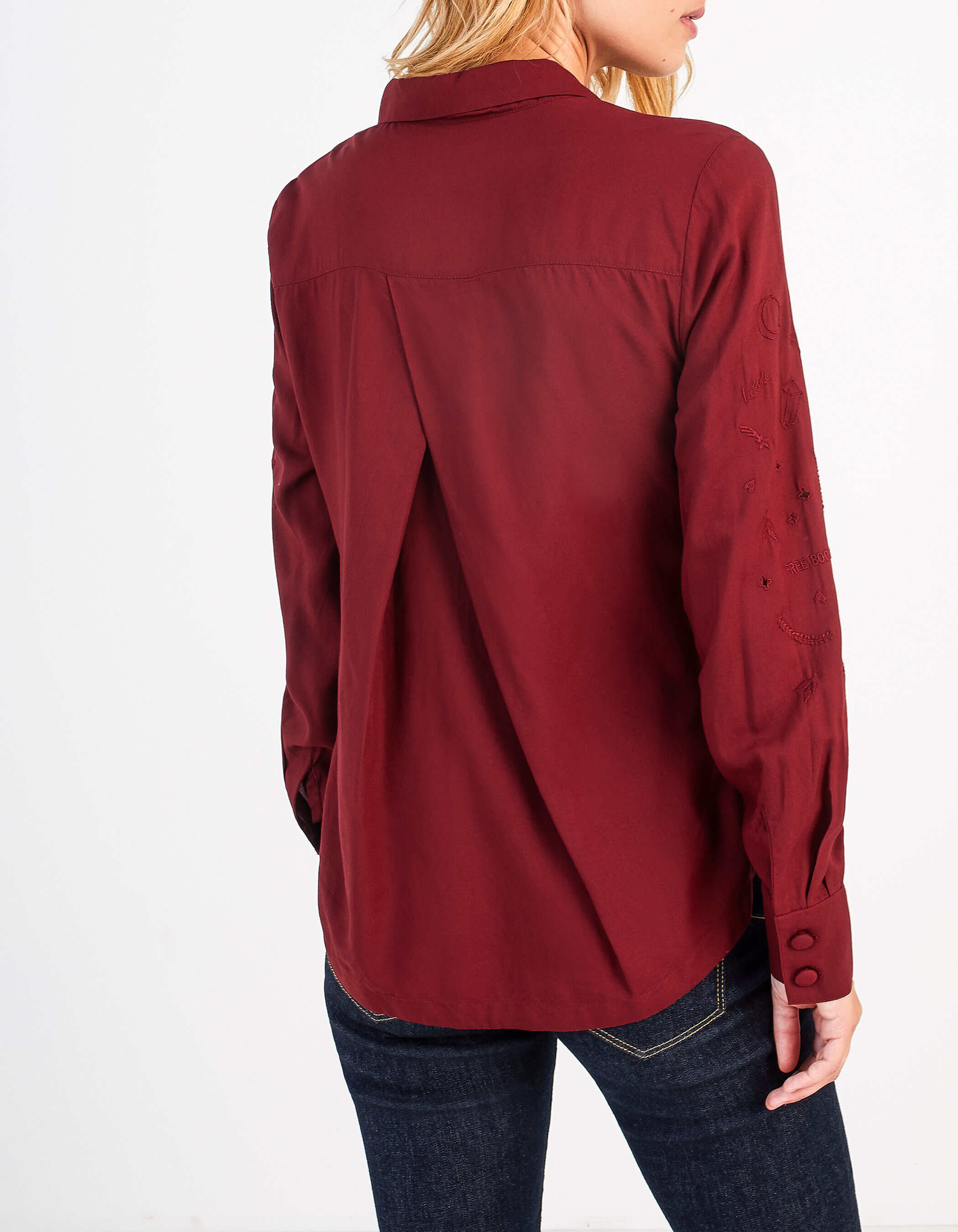 Chemise brodée fleurs store