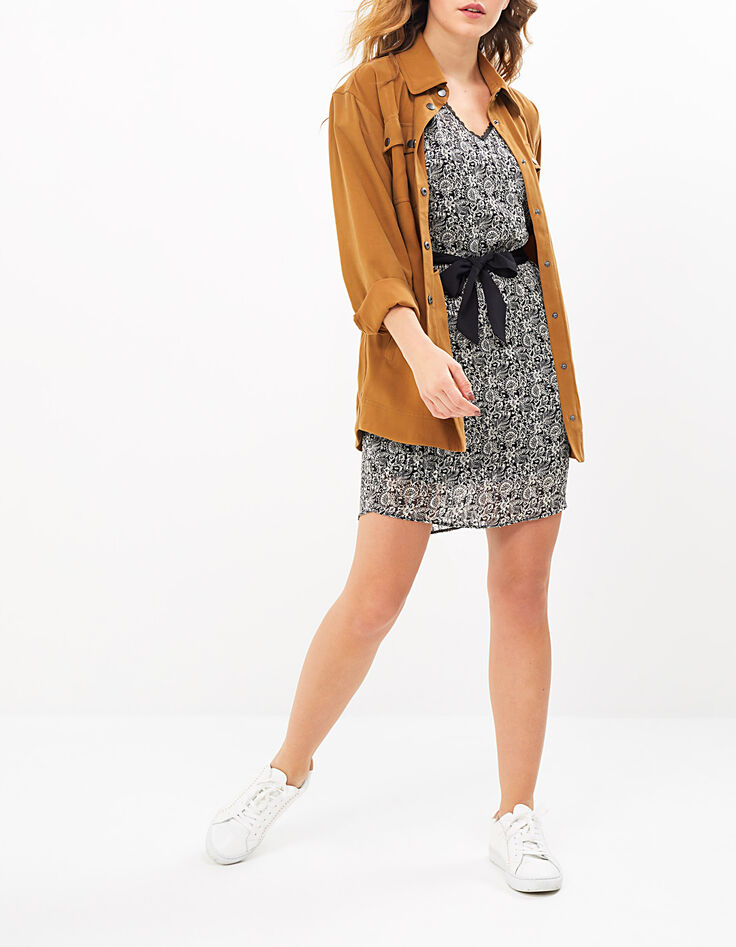 Veste saharienne mi-longue camel I.Code-4