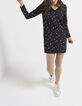 Omkeerbare jurk met ginkgo- en pictogramprint I.Code-4