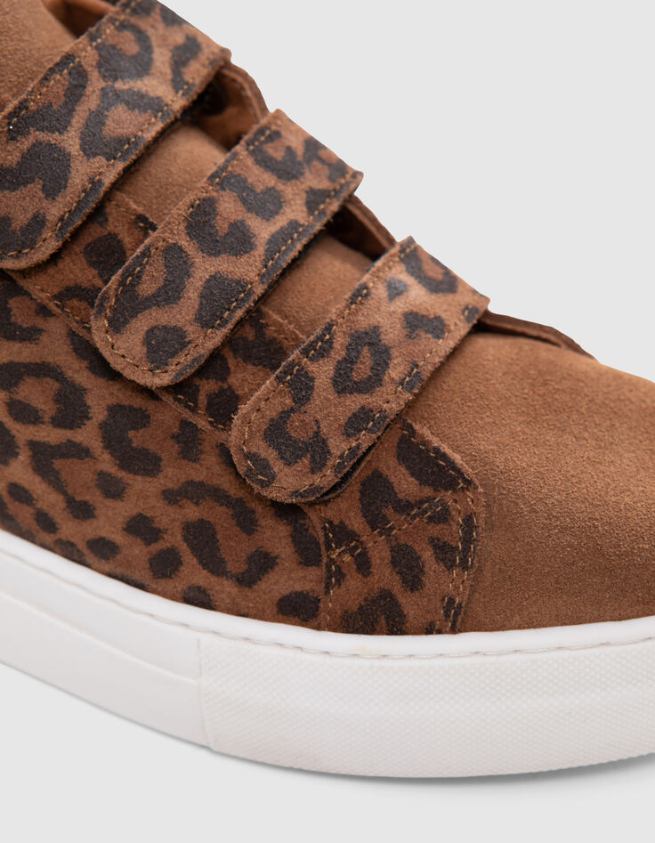 Sneakers imprim&eacute; l&eacute;opard &agrave; scratchs I.Code-5