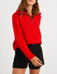 Candy red gebreide trui schipperskraag zilver I.Code-2