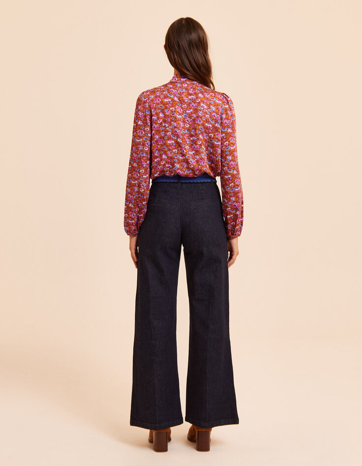 Weite ungebleichte Jeans Seemannsstil Coraline I.Code-4