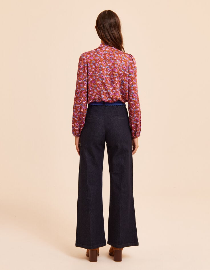 Weite ungebleichte Jeans Seemannsstil Coraline I.Code-4 Weite ungebleichte Jeans Seemannsstil Coraline I.Code-4