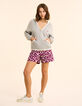 Sweat à capuche gris col cache-cœur I.Code-3